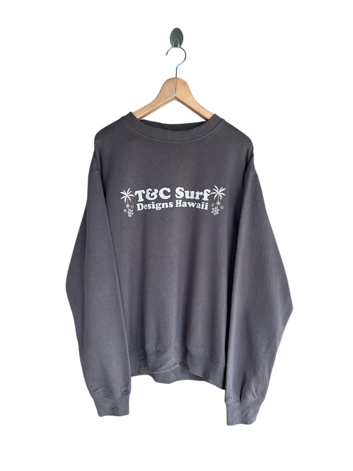 Vintage Vintage T&c Surf Design Hawaii Sweatshirt Size US L / EU 52-54 / 3 - 1 Thumbnail