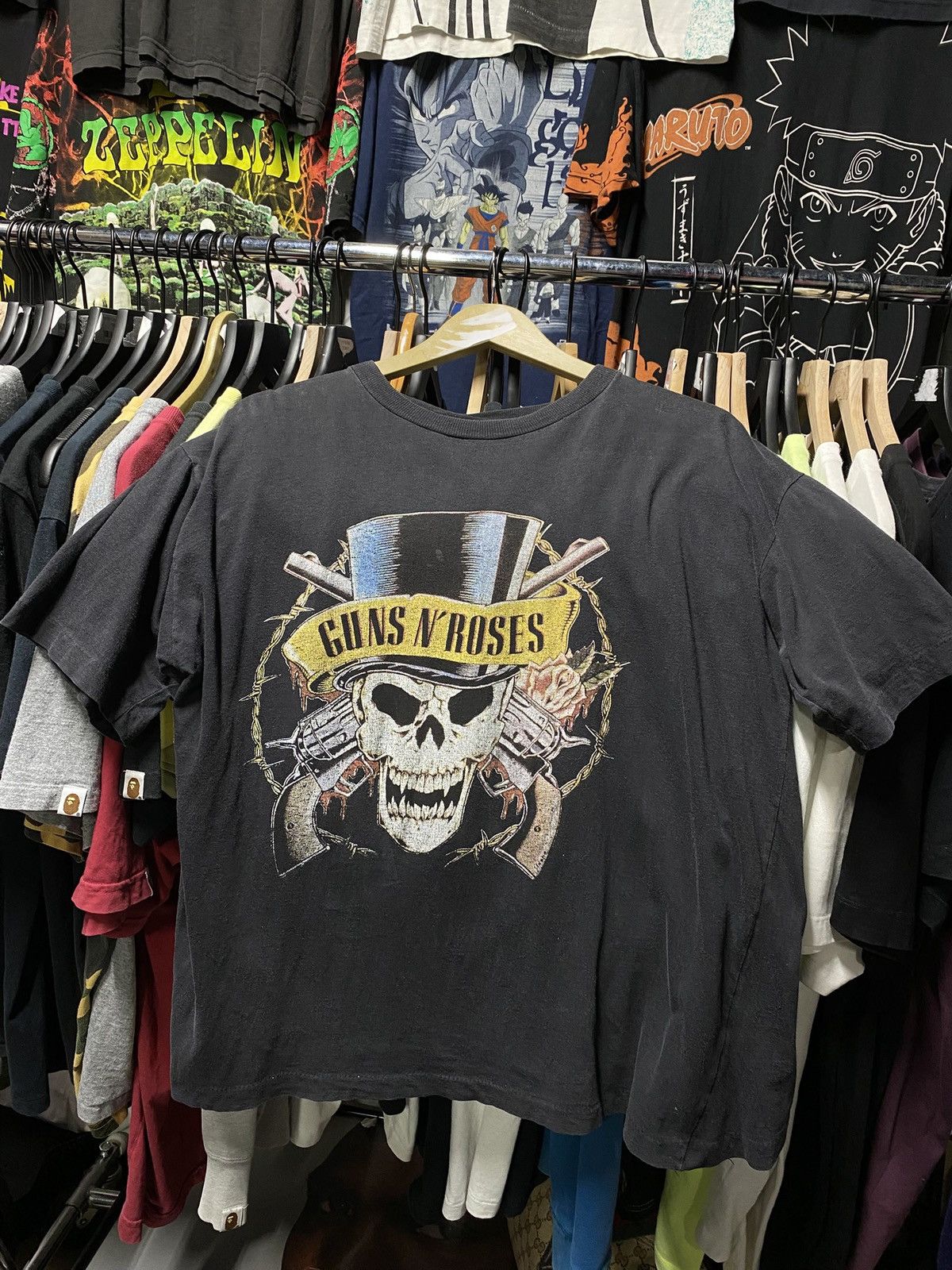 Band Tees × Vintage 90’s Vintage Guns N Roses Band Tee Shirt Medium Size US M / EU 48-50 / 2 - 5 Thumbnail