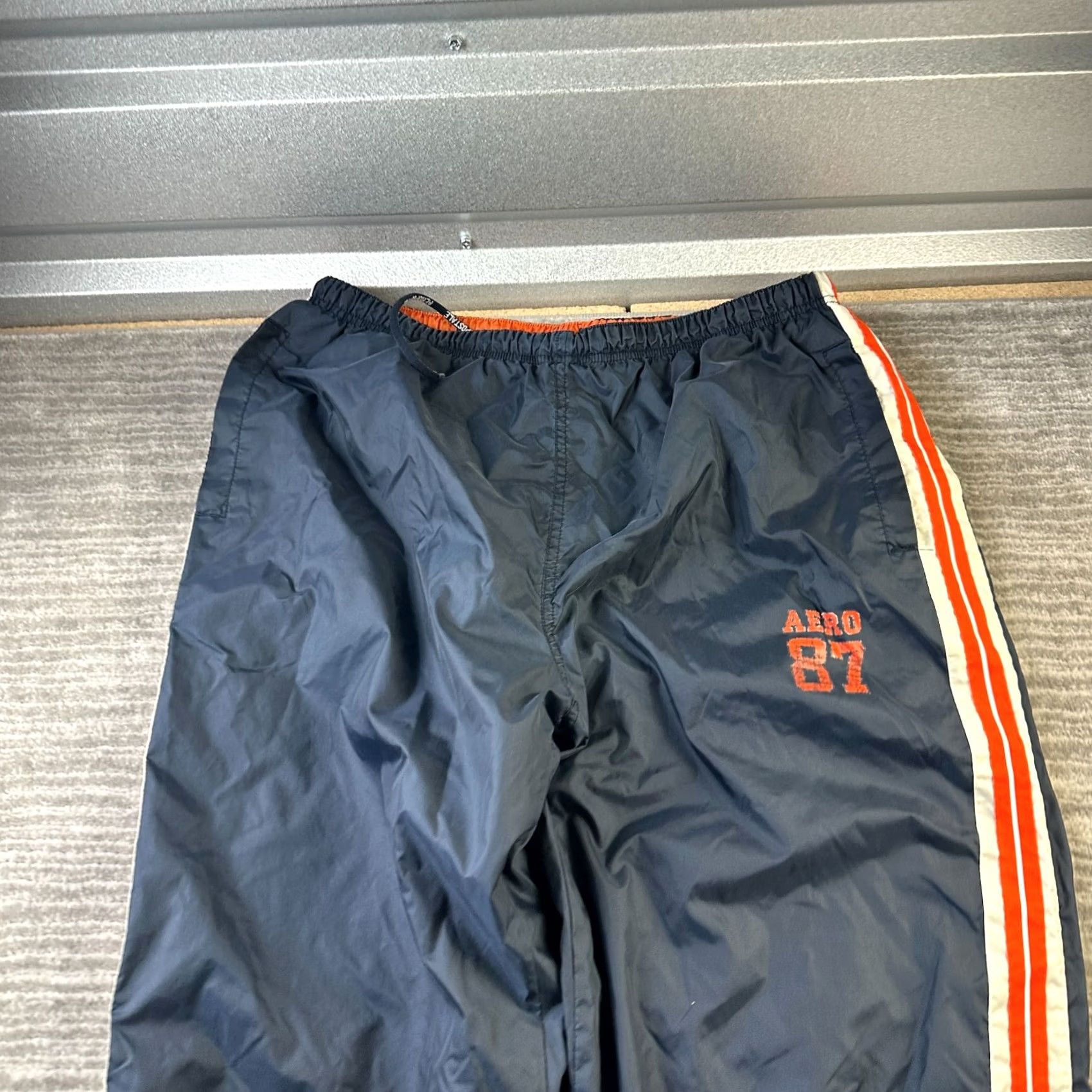 Vintage VINTAGE Aéropostale Pants Mens Large Blue Sweatpants Track Wind Y2K Baggy Size US 33 - 3 Thumbnail