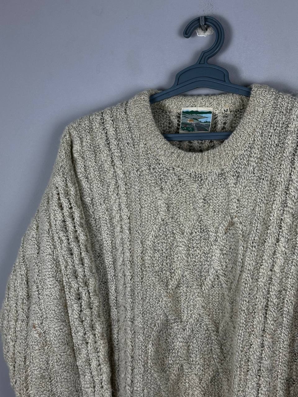 Aran Isles Knitwear Gaeltarra Handloomed Aran Vintage Wool Knitted Sweater Size US M / EU 48-50 / 2 - 4 Thumbnail