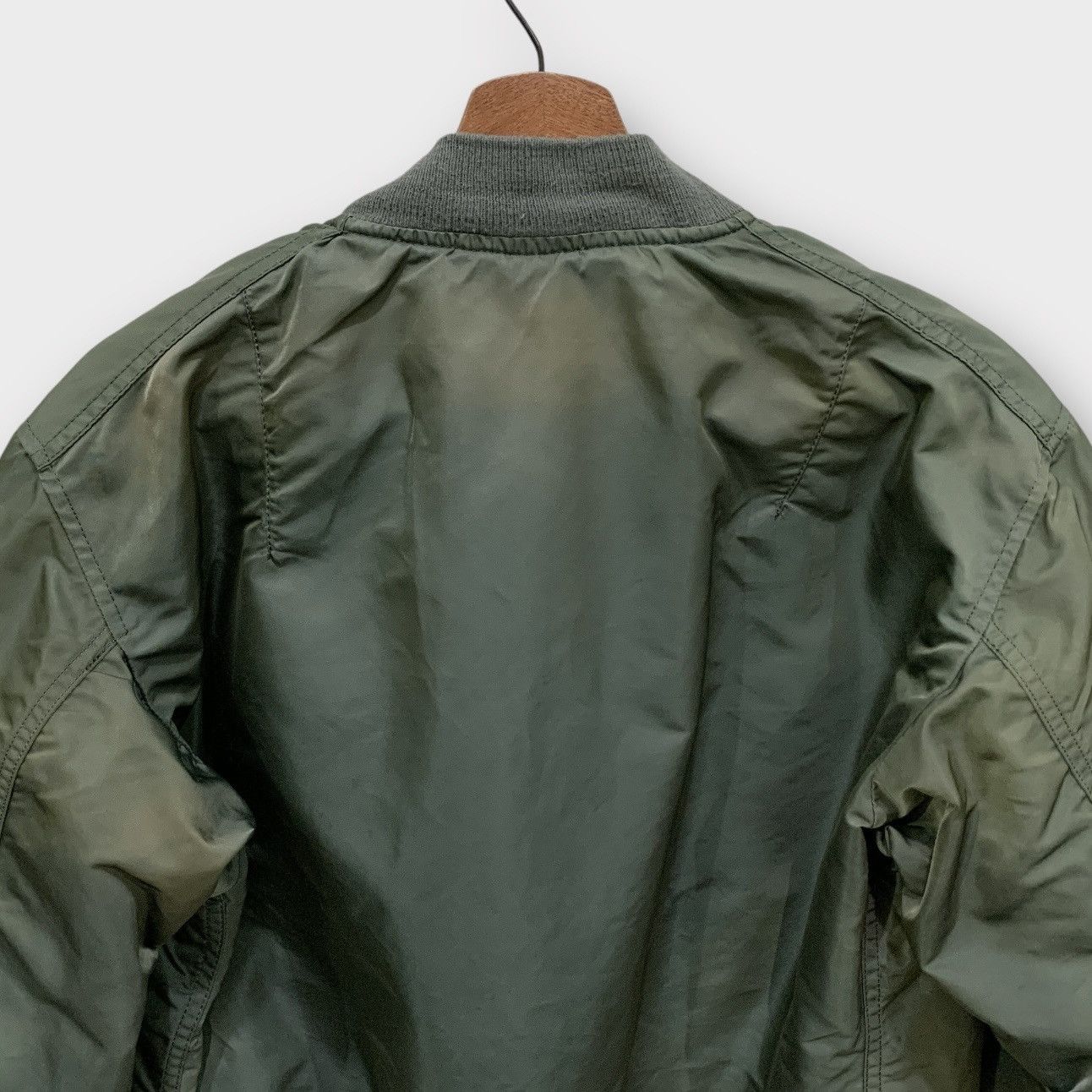 Alpha Industries Vintage USAF MA 1 Reversible Flight Bomber Jacket Size US M / EU 48-50 / 2 - 6 Thumbnail