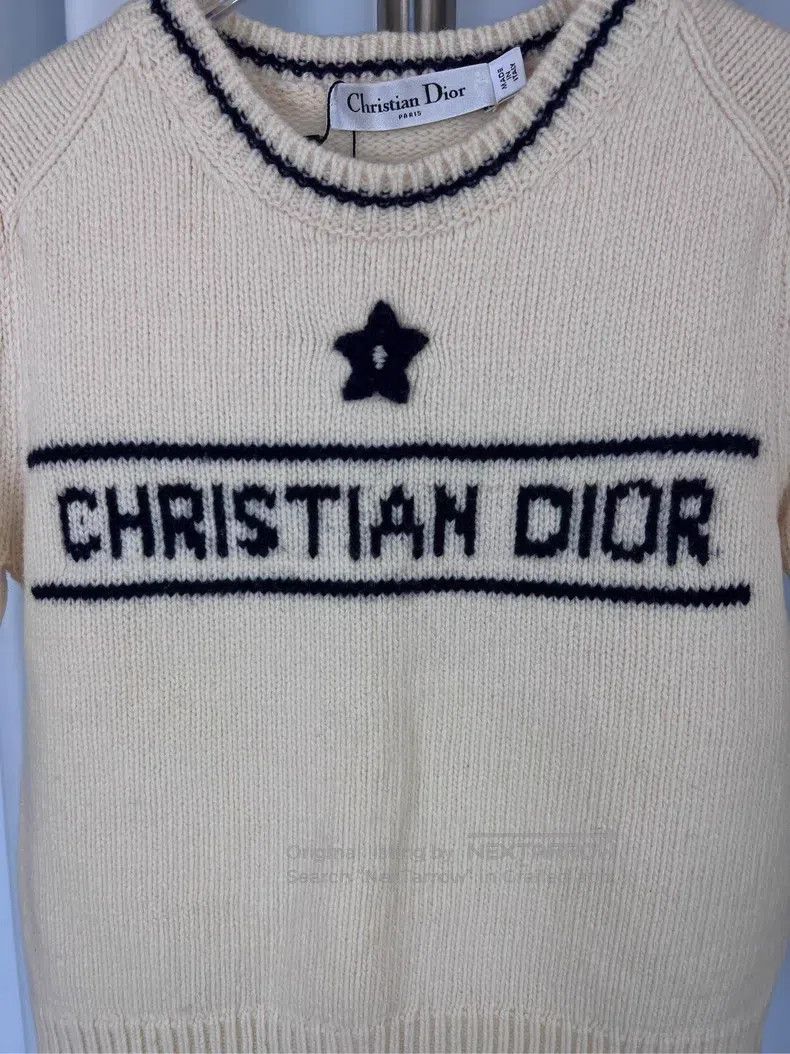 Dior Dior Classic Lucky Star Slogan Knitted Short Sleeves Size XS / US 0-2 / IT 36-38 - 3 Thumbnail