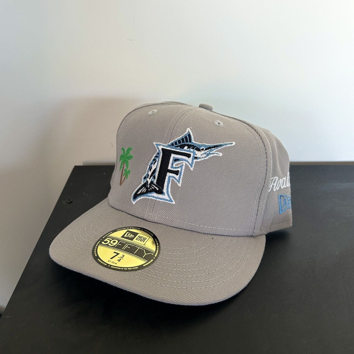 New Era *7 3/4* 1-of-1 NEW ERA Florida Miami Marlin Exclusive Fitted Size ONE SIZE - 12 Thumbnail