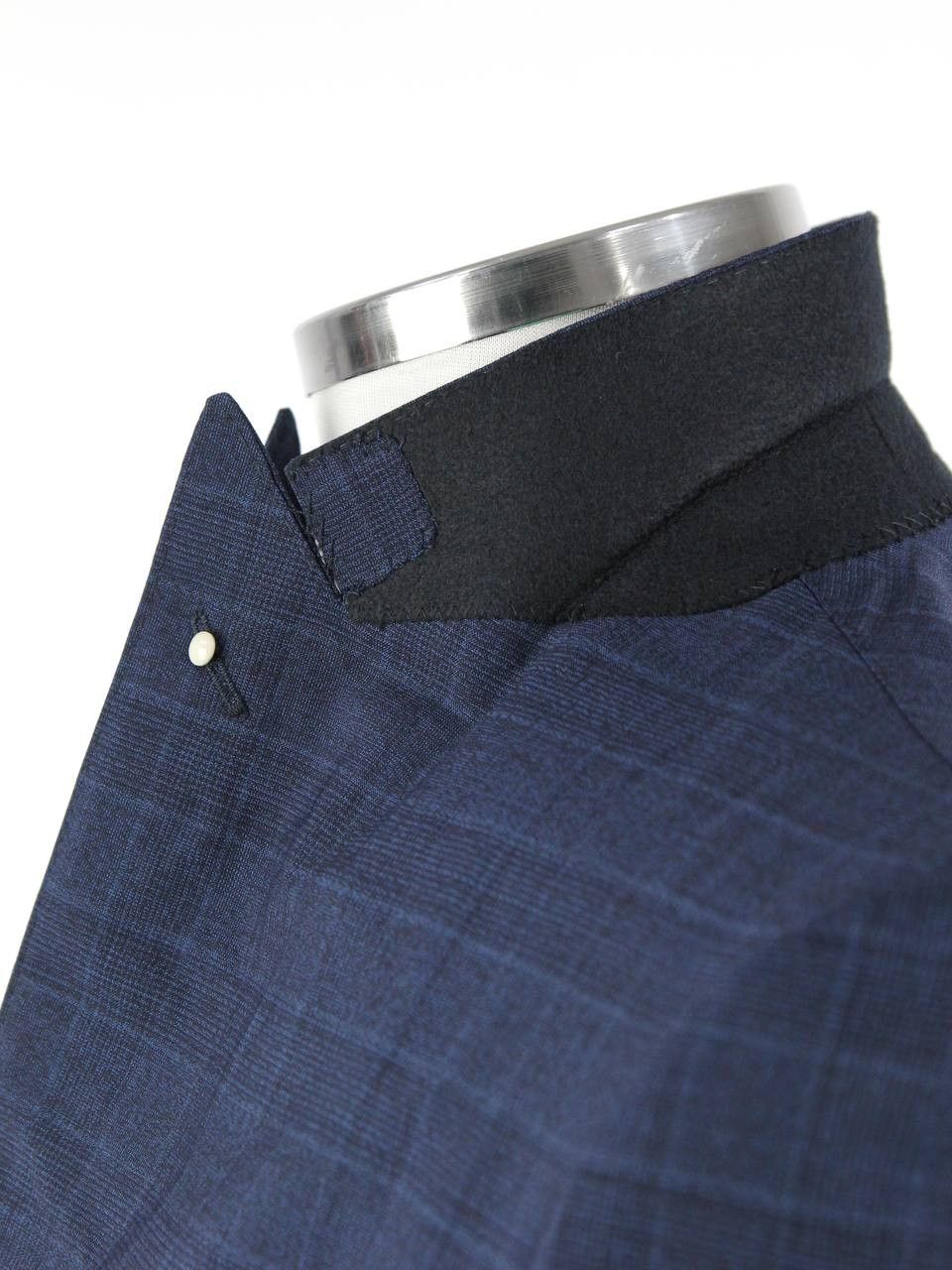 Luigi Bianchi LUIGI BIANCHI Mantova Sartoria Blue checkered jacket Size 46R - 8 Thumbnail