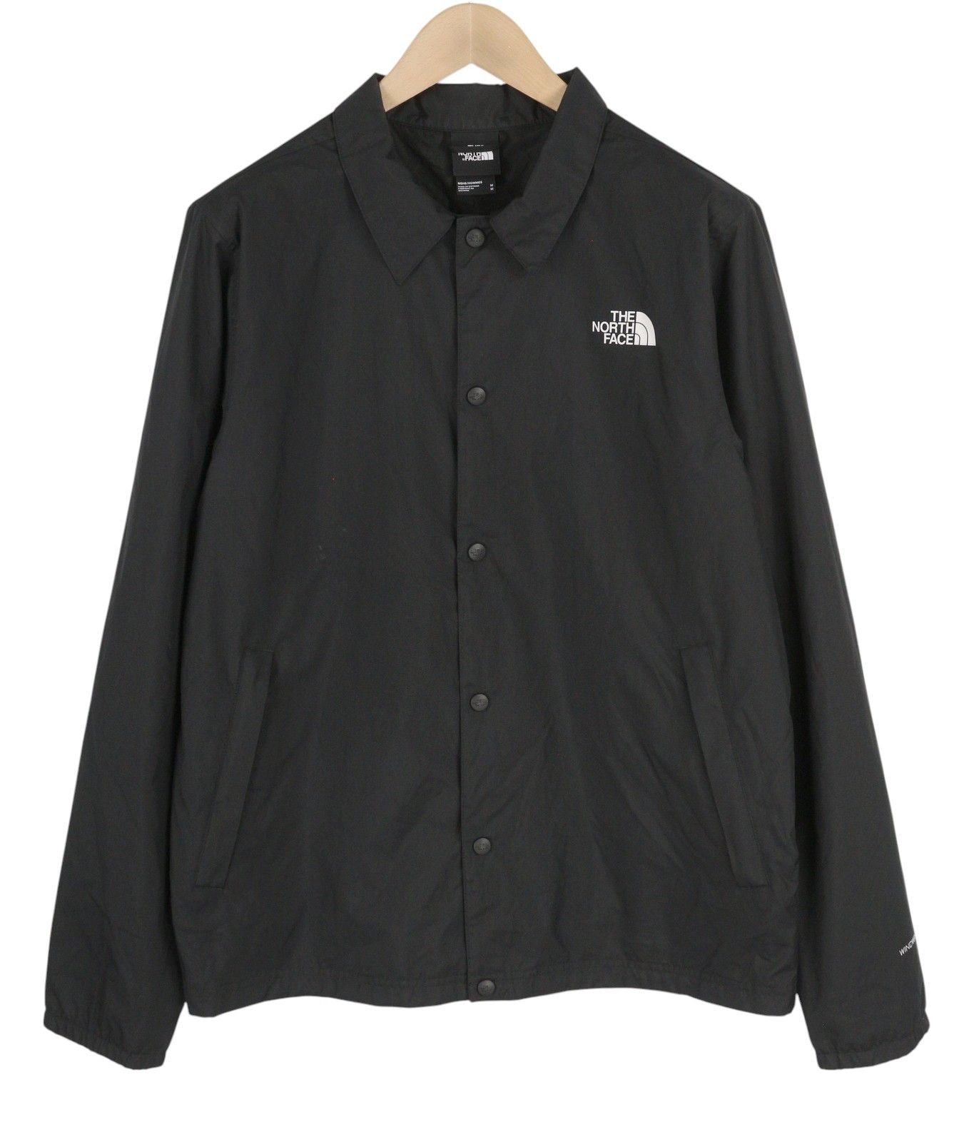 The North Face M Black Windwall Polo Neck Snap Buttons Lightweight 84369 Size US M / EU 48-50 / 2 - 1 Thumbnail