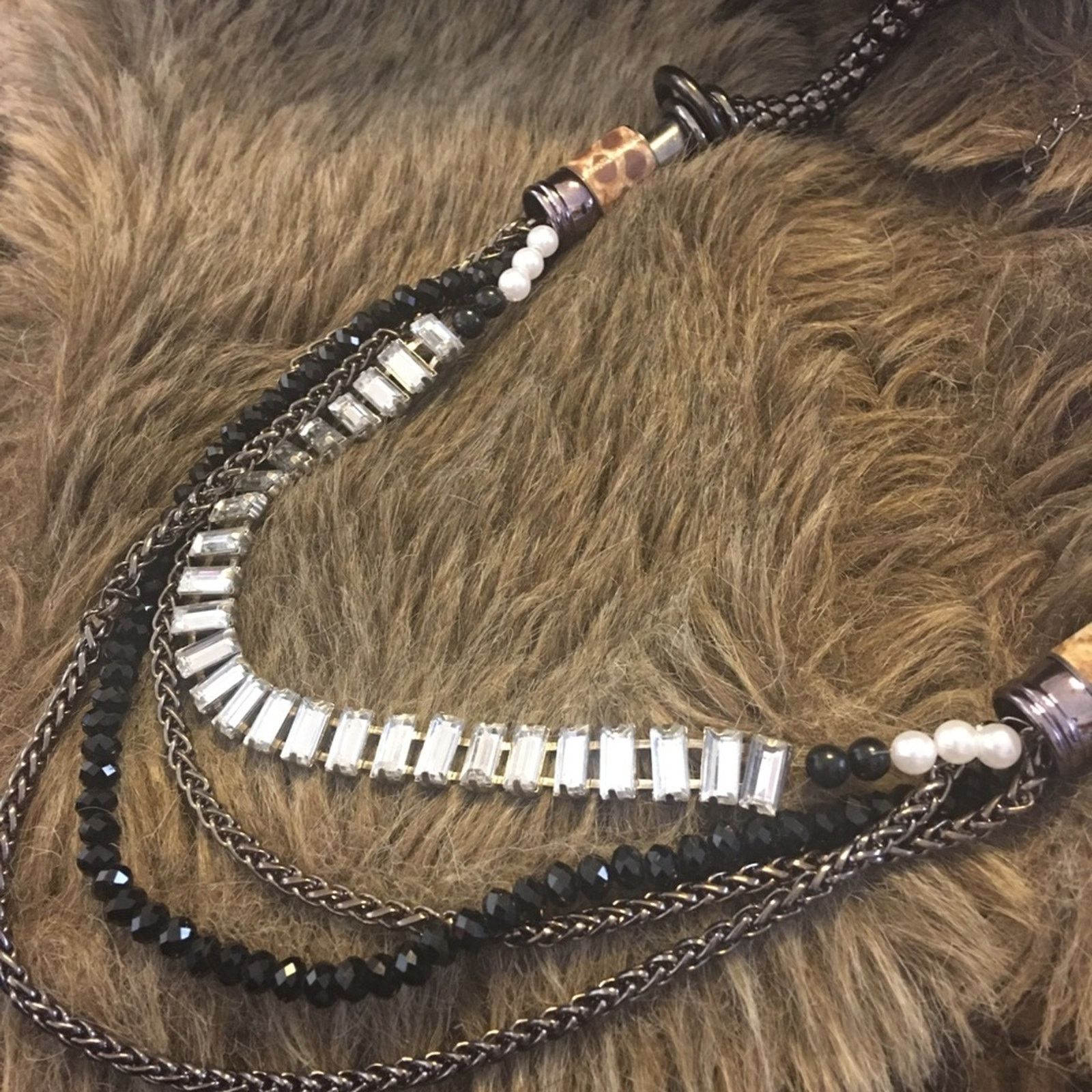 Jewelry Chrome tone mesh multi strand elegant necklace Size ONE SIZE - 7 Thumbnail