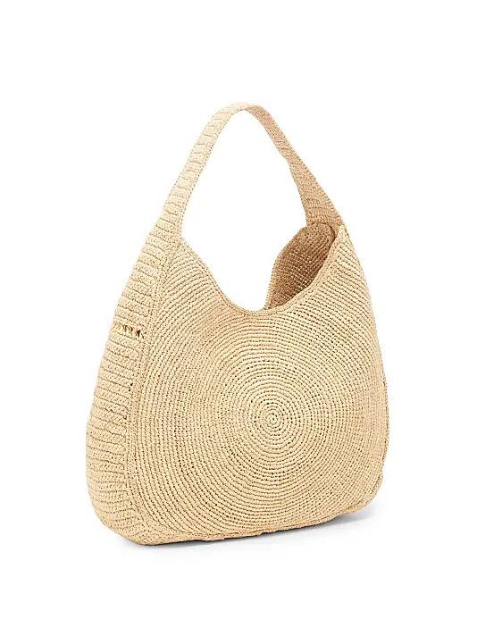 Stella McCartney os11x0326 Size: OS / Small Crochet Rafia Logo Hobo Bag Size ONE SIZE - 3 Thumbnail