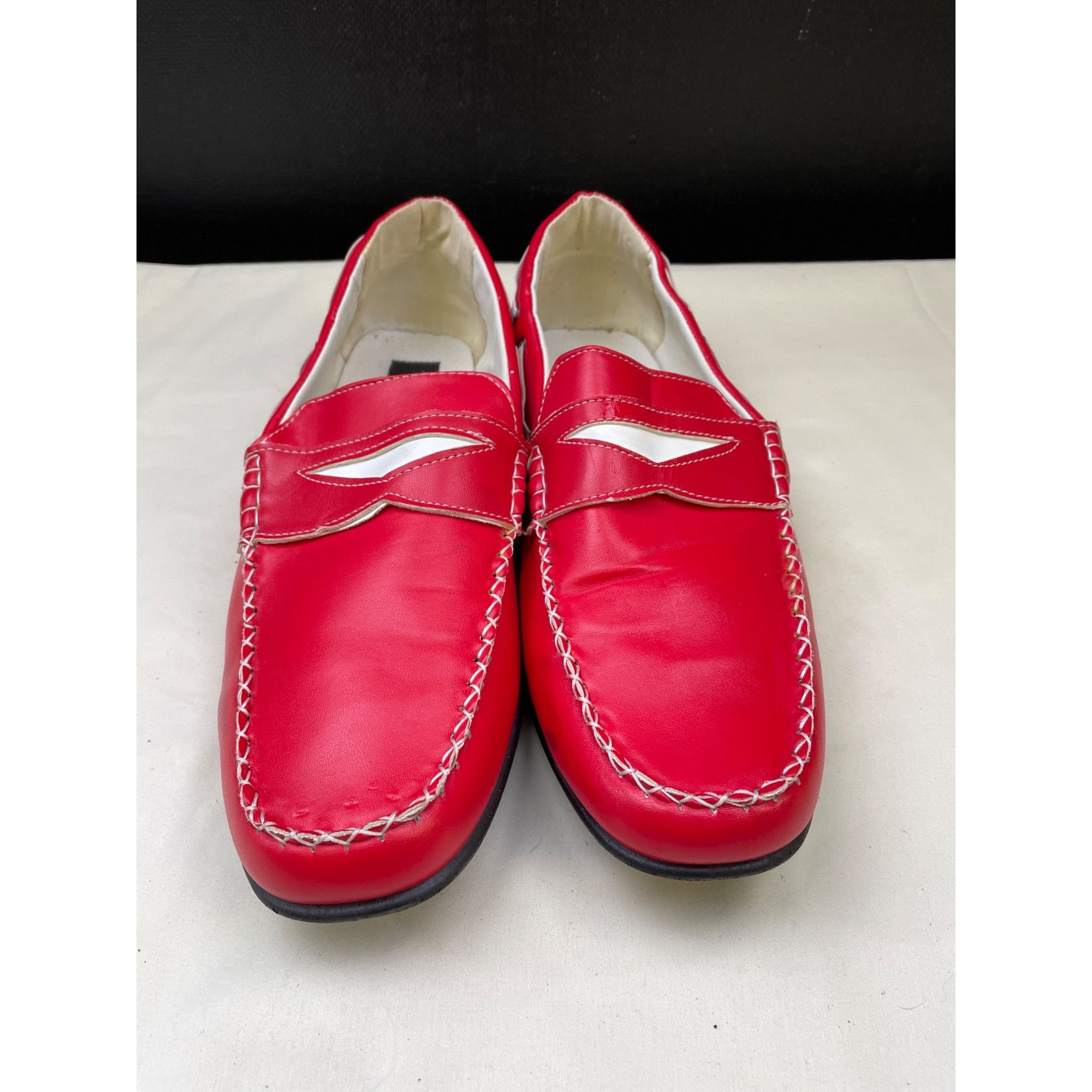 Other Tim Evans Men's Red Loafers/ Shoes/Slip on Size 13 SKU 5741 Size US 13 / EU 46 - 2 Thumbnail