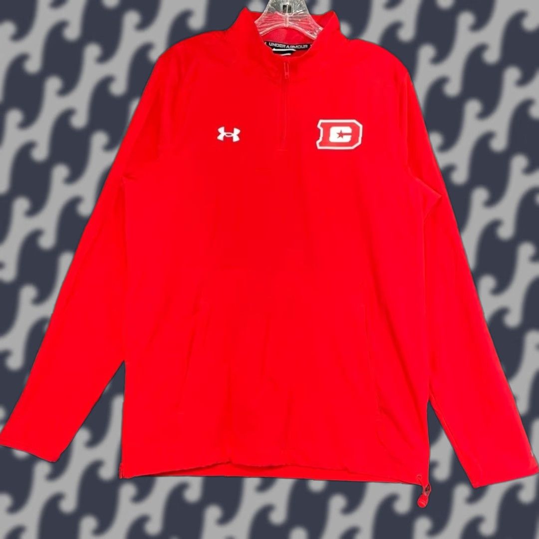 Under Armour Under Armour DC Defenders Red Half Zip Athletic Pullover Light Weight Sweater S Mens Red Half Zip Sweatshirt Shirt Size US S / EU 44-46 / 1 - 1 Thumbnail