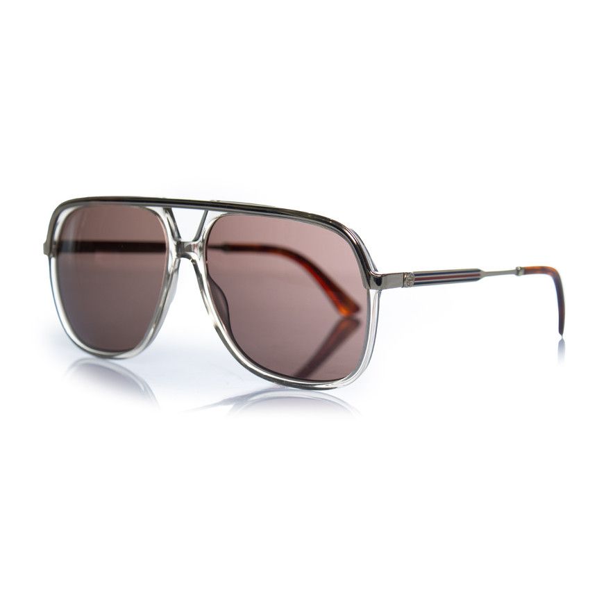 Gucci Gucci, transparent and gold aviator Size ONE SIZE - 1 Thumbnail