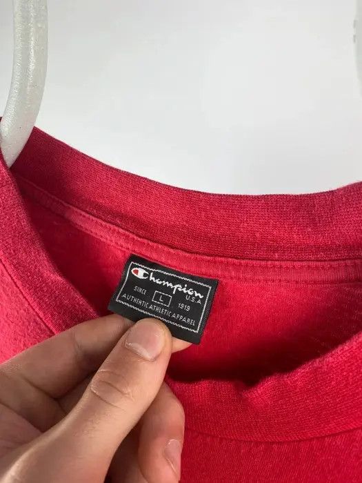 Champion Champion T-shirt vintage logo USA size Large red streetwear Size US L / EU 52-54 / 3 - 3 Thumbnail