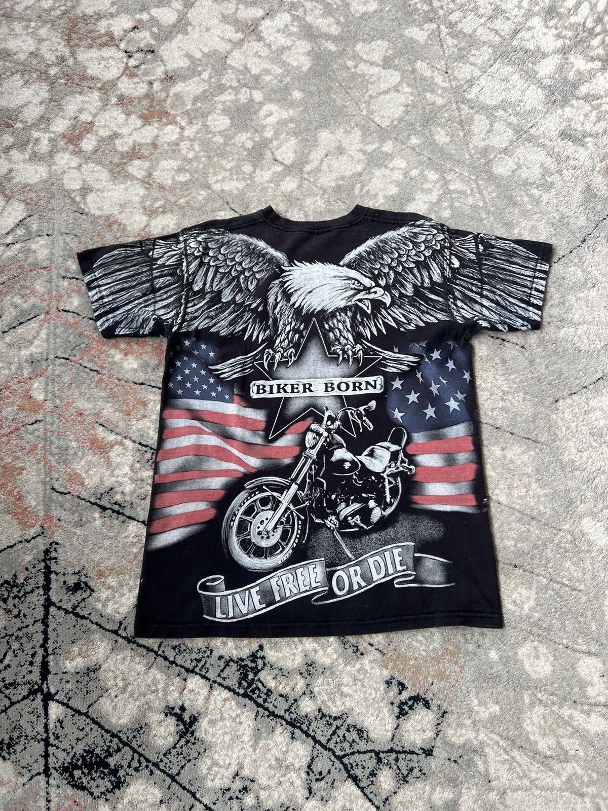 Other Vintage Biker Born Live Free Or Die Tee Size US M / EU 48-50 / 2 - 4 Thumbnail