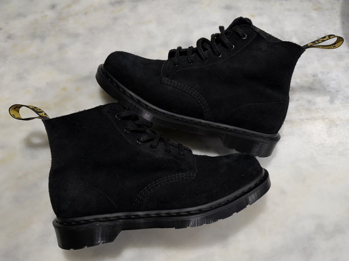 Dr. Martens Dr. Martens, 101 Mono Lace-Up Boot(Men)BlackSuedeBootsSize10 Size US 10 / EU 43 - 1 Thumbnail