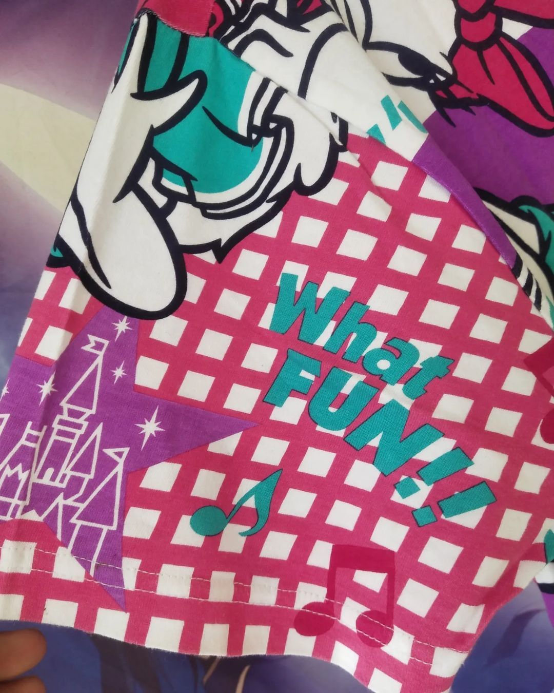 Cartoon Network × Disney Disney's Daisy Duck All Over Print What Fun! Cartoon Tees Size US L / EU 52-54 / 3 - 4 Thumbnail