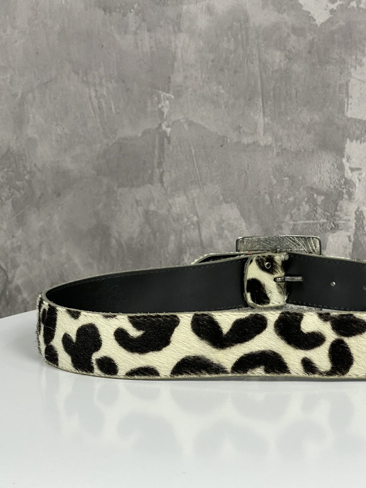 Hysteric Glamour × Le Grande Bleu (L.G.B.) × Vintage Y2K Cowboy Western Vibe Vintage Cow Leather Glamour Belt Size ONE SIZE - 7 Thumbnail