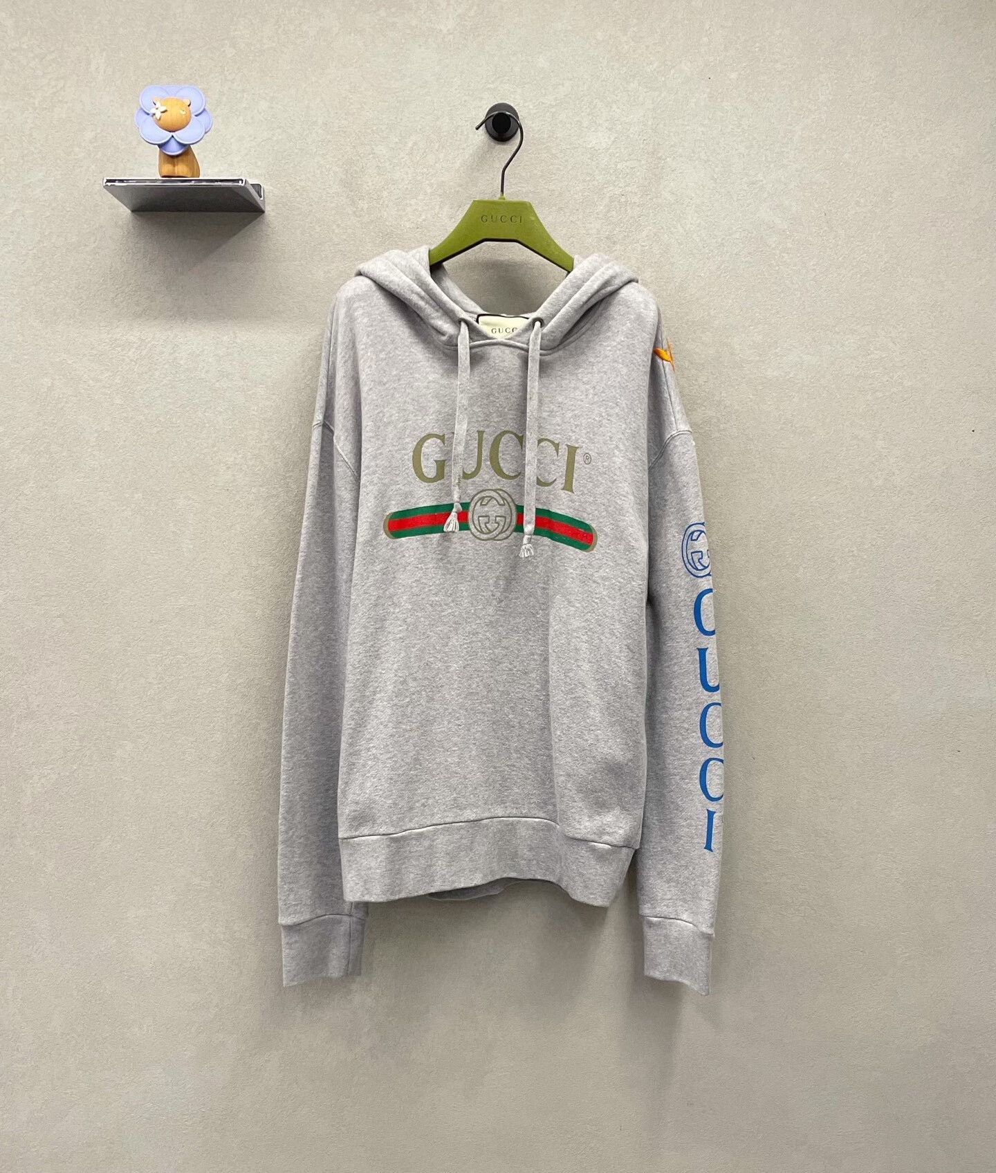 Gucci gucci gray sweatshirt with embroidered details Size US S / EU 44-46 / 1 - 1 Thumbnail