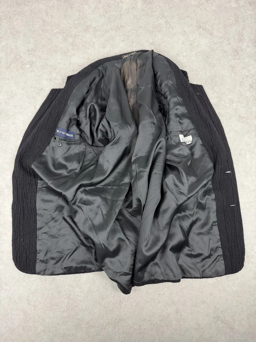 Emporio Armani 1990s Emporio Armani Black Pleats Blazer Jacket Size US S / EU 44-46 / 1 - 12 Thumbnail