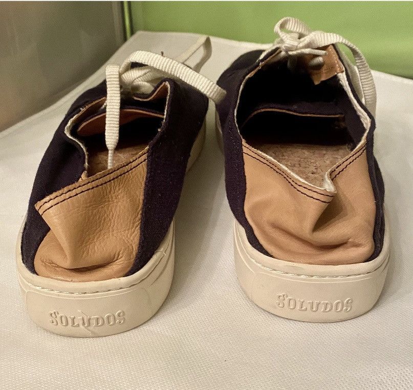 Soludos Soludos blue knit beachcomber lace up trainer 10.5 NEW Size US 10.5 / EU 43-44 - 5 Thumbnail