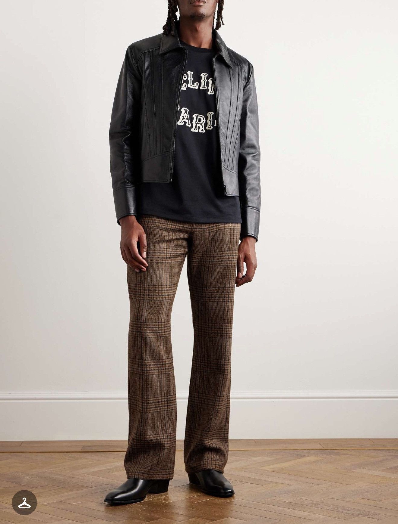 Celine × Hedi Slimane Celine Prince of Wales Checkered Dylan Flared Wool Pants 30 Size US 30 / EU 46 - 1 Thumbnail