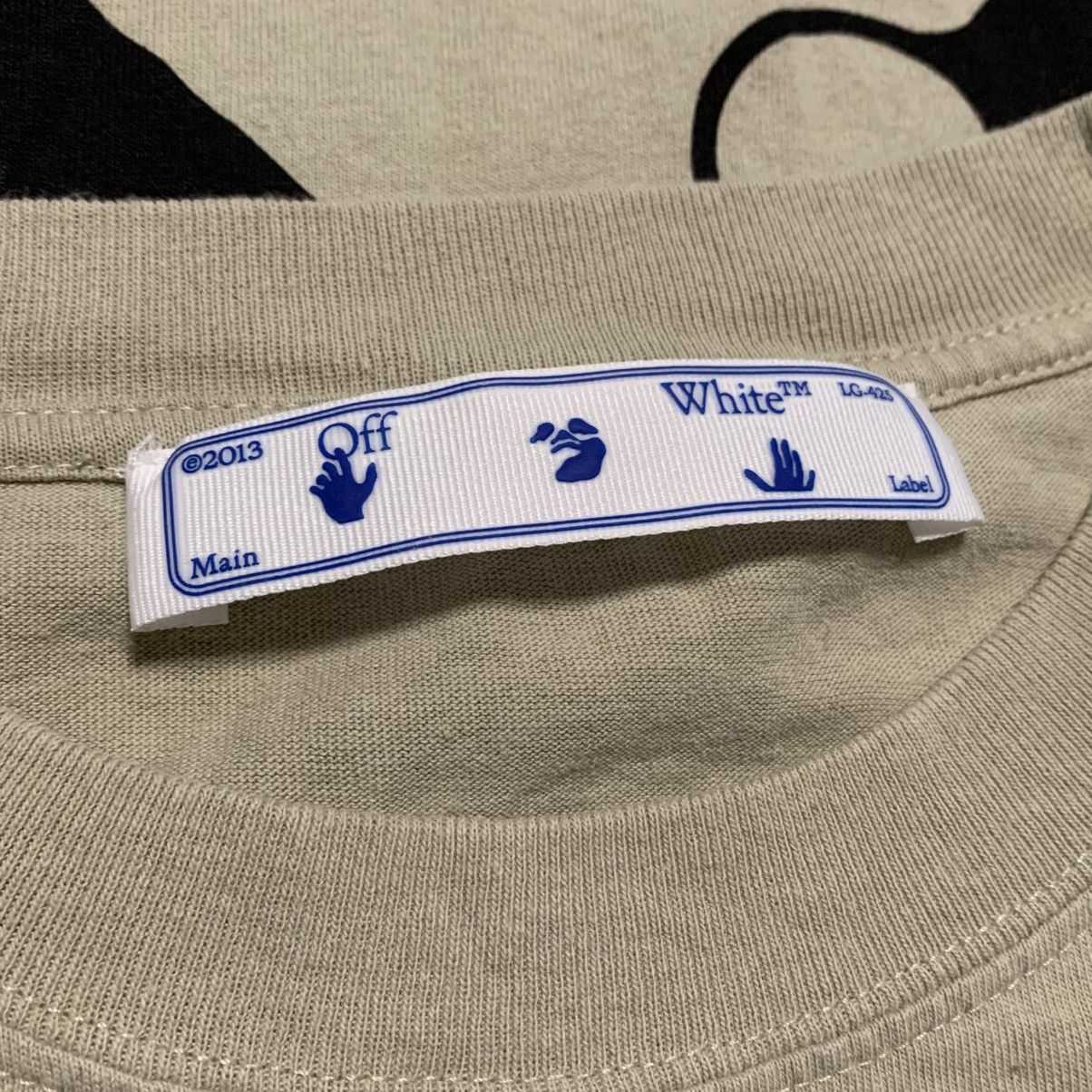 Off-White Off White Small Bubble Arrows Beige Tee Virgil Abloh Size US S / EU 44-46 / 1 - 5 Thumbnail