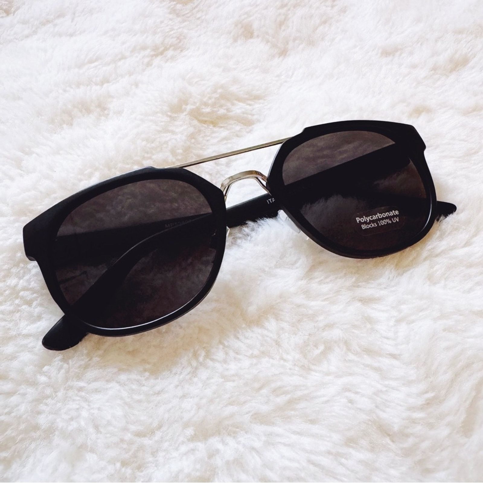 Other Ansel Black Bold Round Sunglasses Size ONE SIZE - 3 Thumbnail