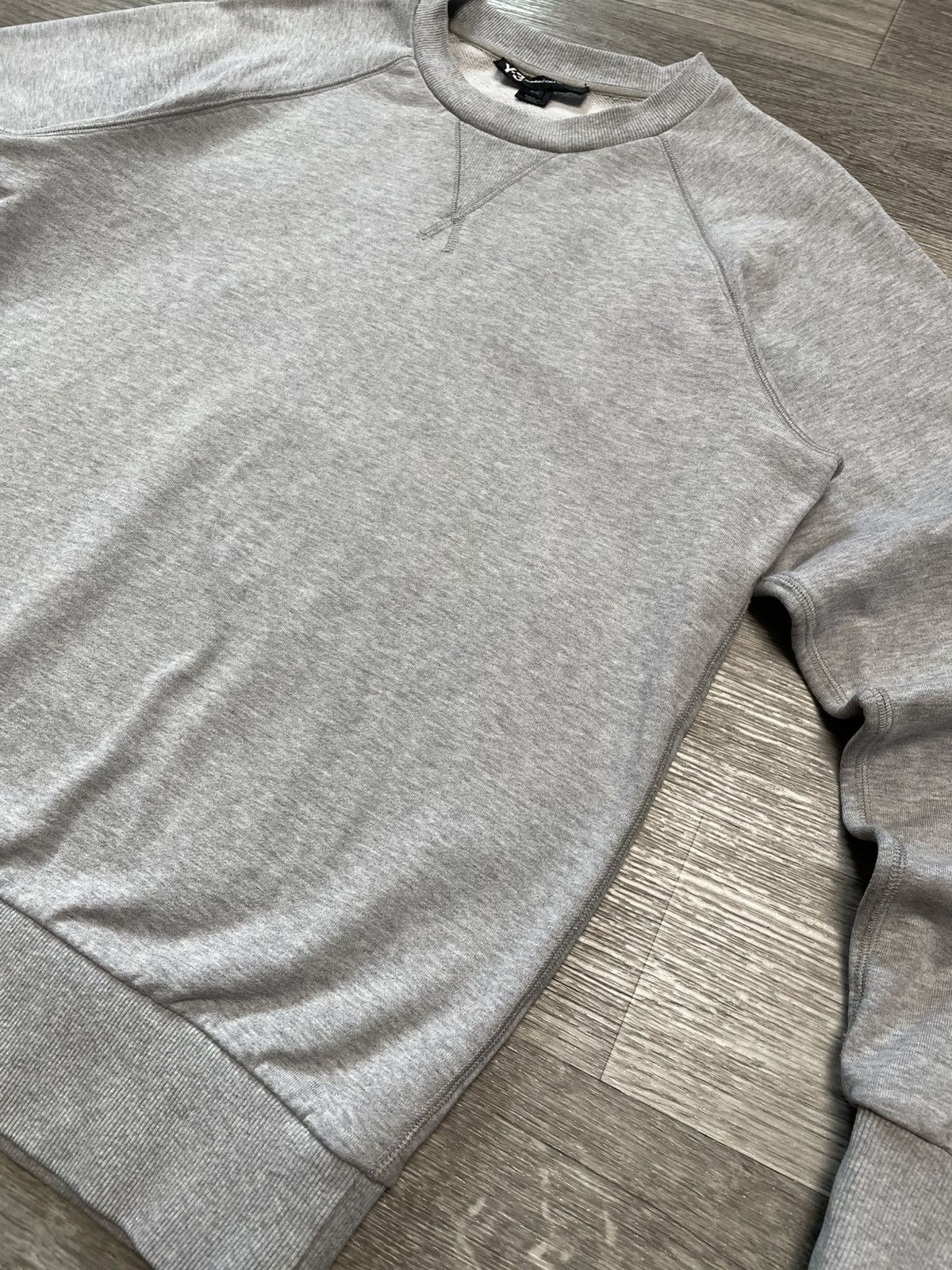 Yohji Yamamoto Yohji Yamamoto x Adidas Y-3 Big Logo Gray Sweatshirt Size US M / EU 48-50 / 2 - 8 Thumbnail