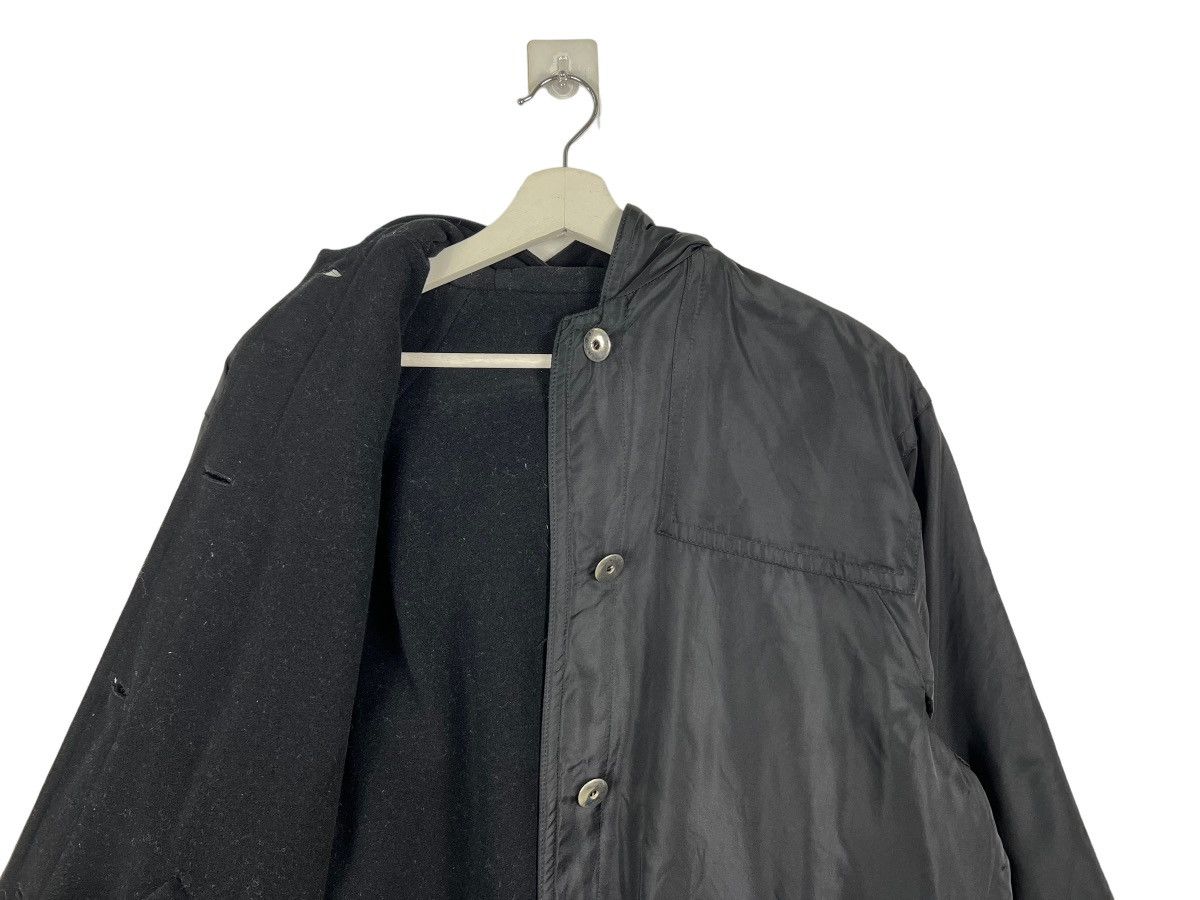 Other 🔥 MARELLA SHADOW BLACK LONG COAT JACKET MADE IN ITALY Size US M / EU 48-50 / 2 - 10 Thumbnail