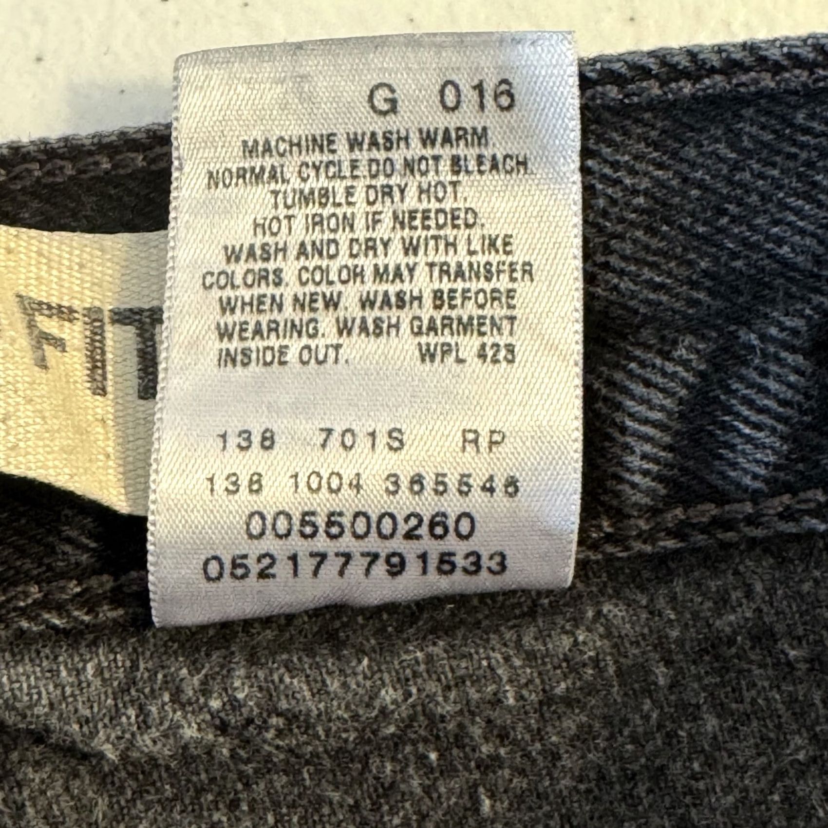 Levi's Levi’s 550 Jeans Men Black Denim Relaxed Fit Straight 38x32 Mid Rise Zip Fly Straight Leg Jeans Size US 38 / EU 54 - 5 Thumbnail