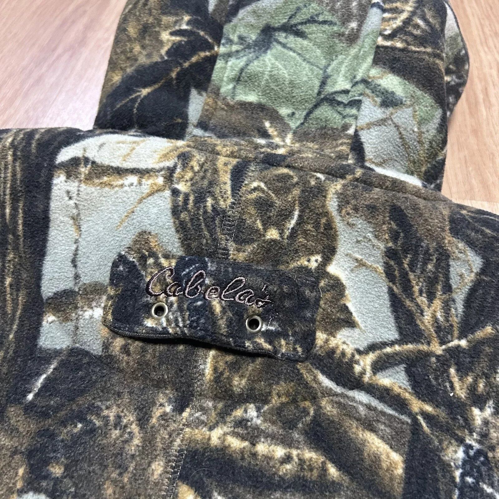 Cabelas Vtg 90s Cabelas Seclusion 3D Camo Full Zip Fleece Size US XL / EU 56 / 4 - 2 Thumbnail