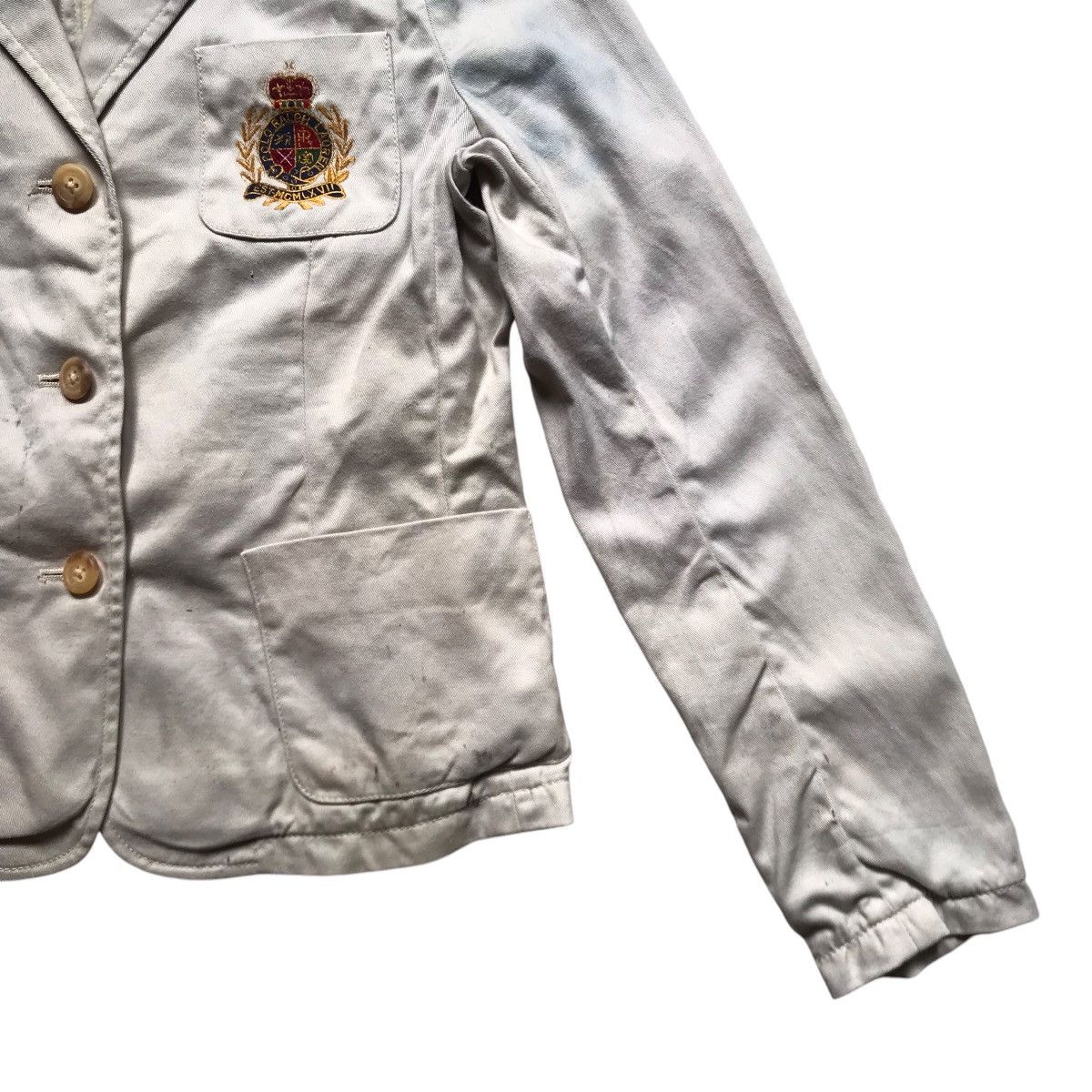 Lo Life × Polo Ralph Lauren × Ralph Lauren Vintage 90s Polo Ralph Lauren Nautical Flag Classic Jacket Size S / US 4 / IT 40 - 3 Thumbnail