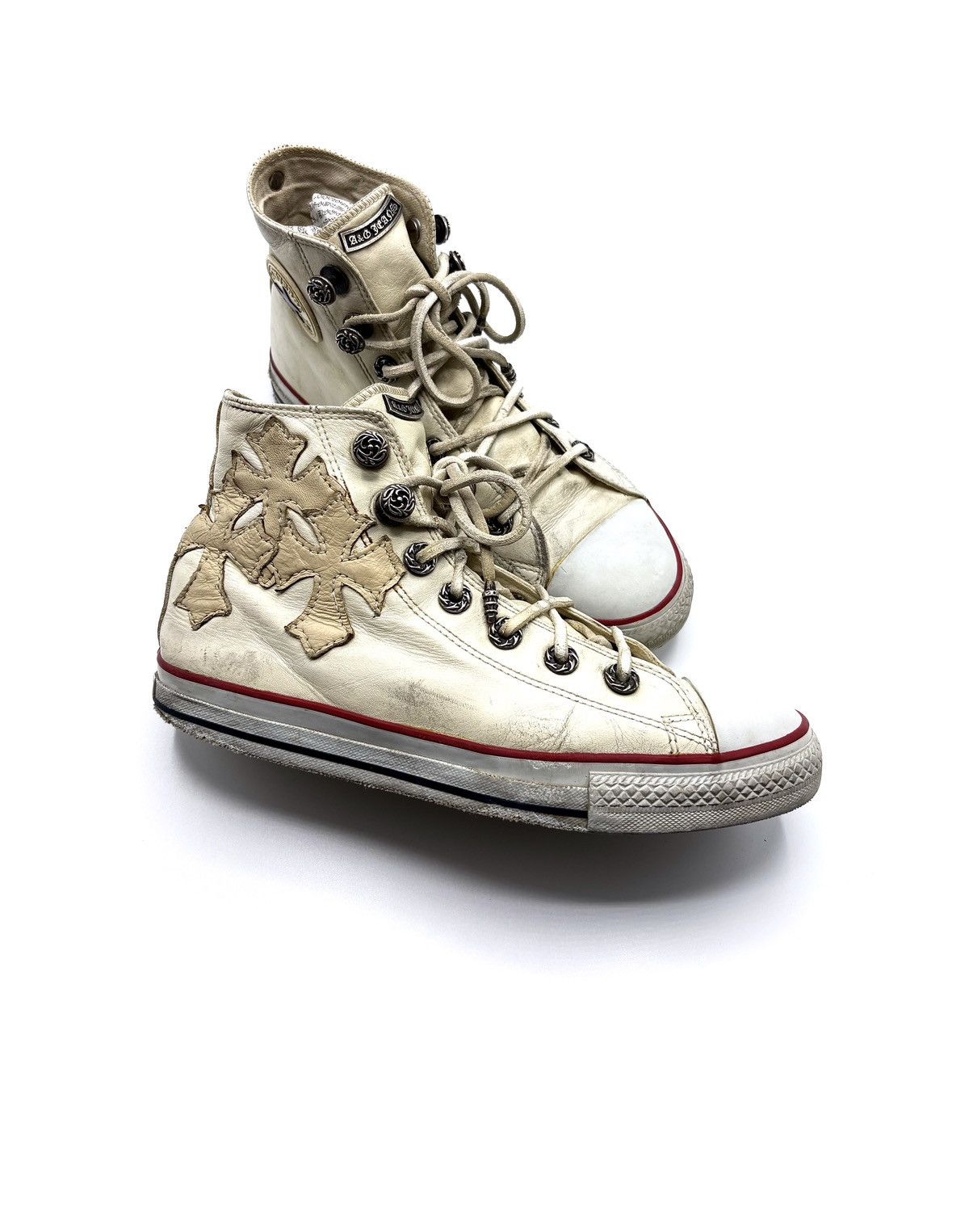 A&G Rock A&G .925 Silver Converse All Star Cross Patch Sneakers Size US 8 / EU 41 - 1 Thumbnail