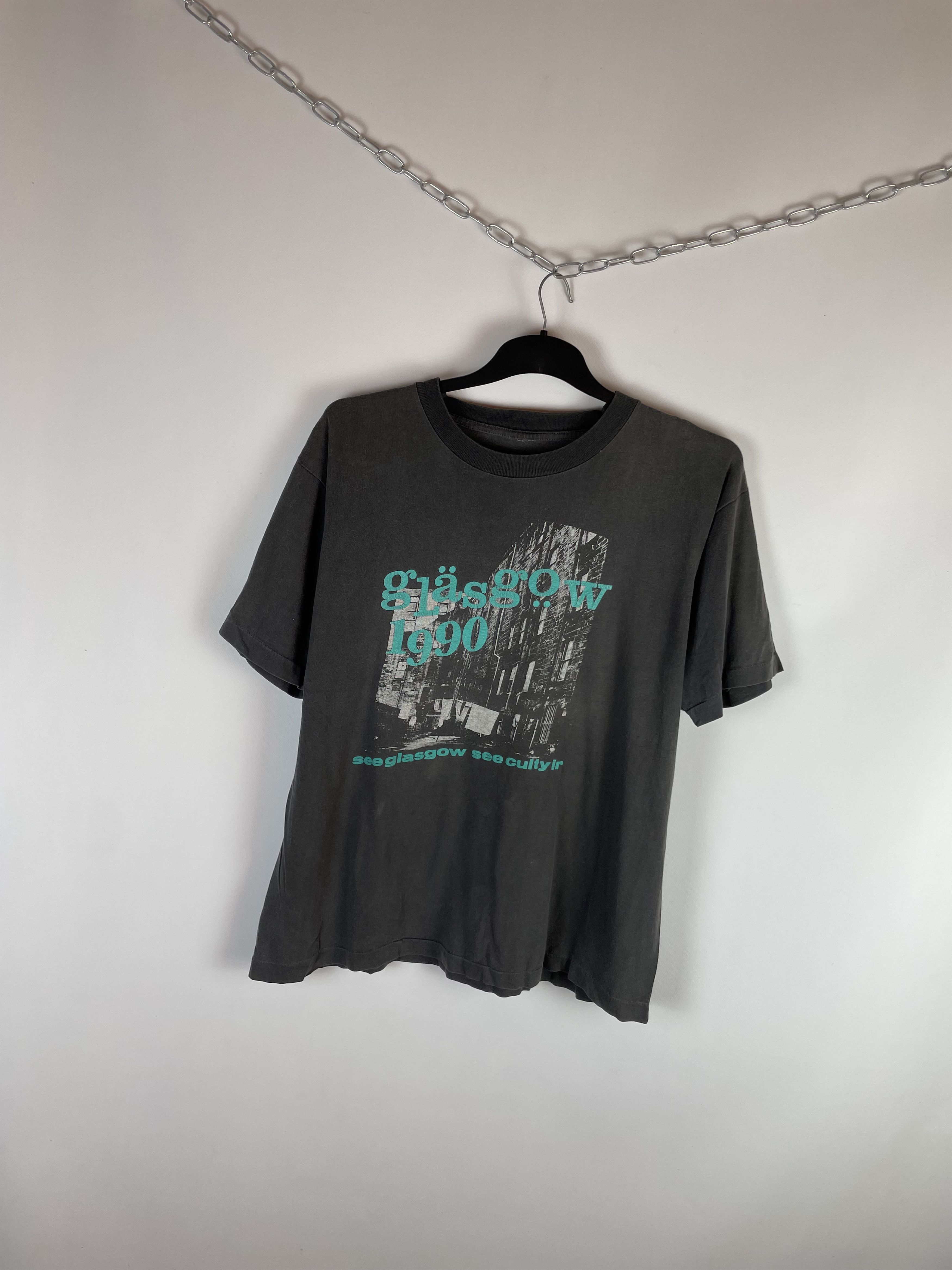 Band Tees Vintage Glas Gow 1990 Tee Size US L / EU 52-54 / 3 - 2 Thumbnail