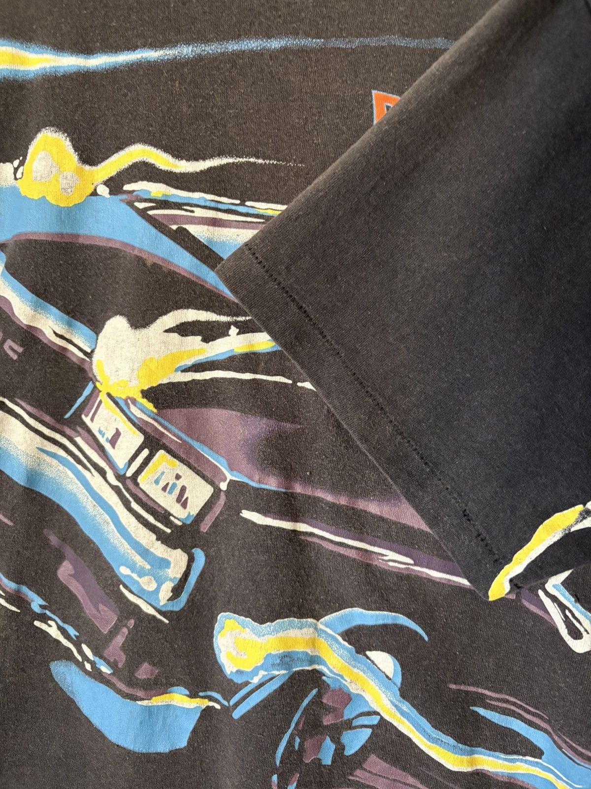 Vintage Vintage 1990’s Back To The Future Neon AOP Shirt Size XL Size US XL / EU 56 / 4 - 2 Thumbnail