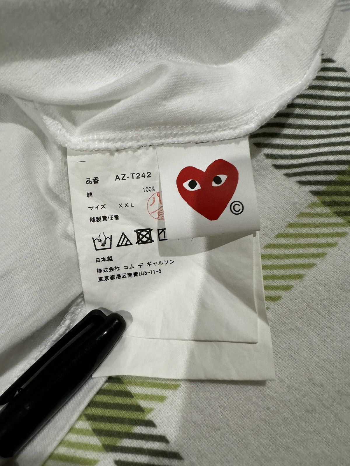 Comme des Garcons PLAY Big Camo tee Size US XXL / EU 58 / 5 - 6 Thumbnail