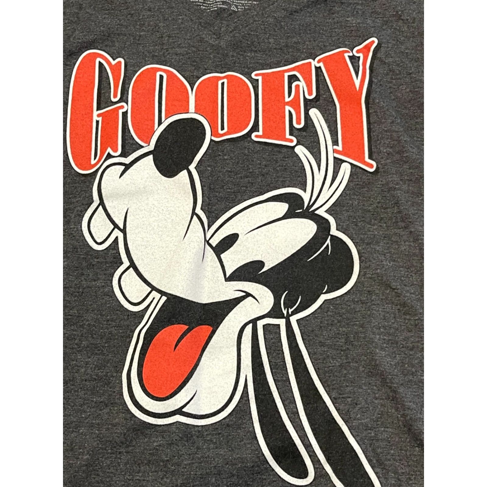 Disney Disney Women's Shirt, Goofy, Gray, Medium, T-Shirt, Regular, Short Sleeve, Casual, Modern, Basic, 00s? Size M / US 6-8 / IT 42-44 - 2 Thumbnail