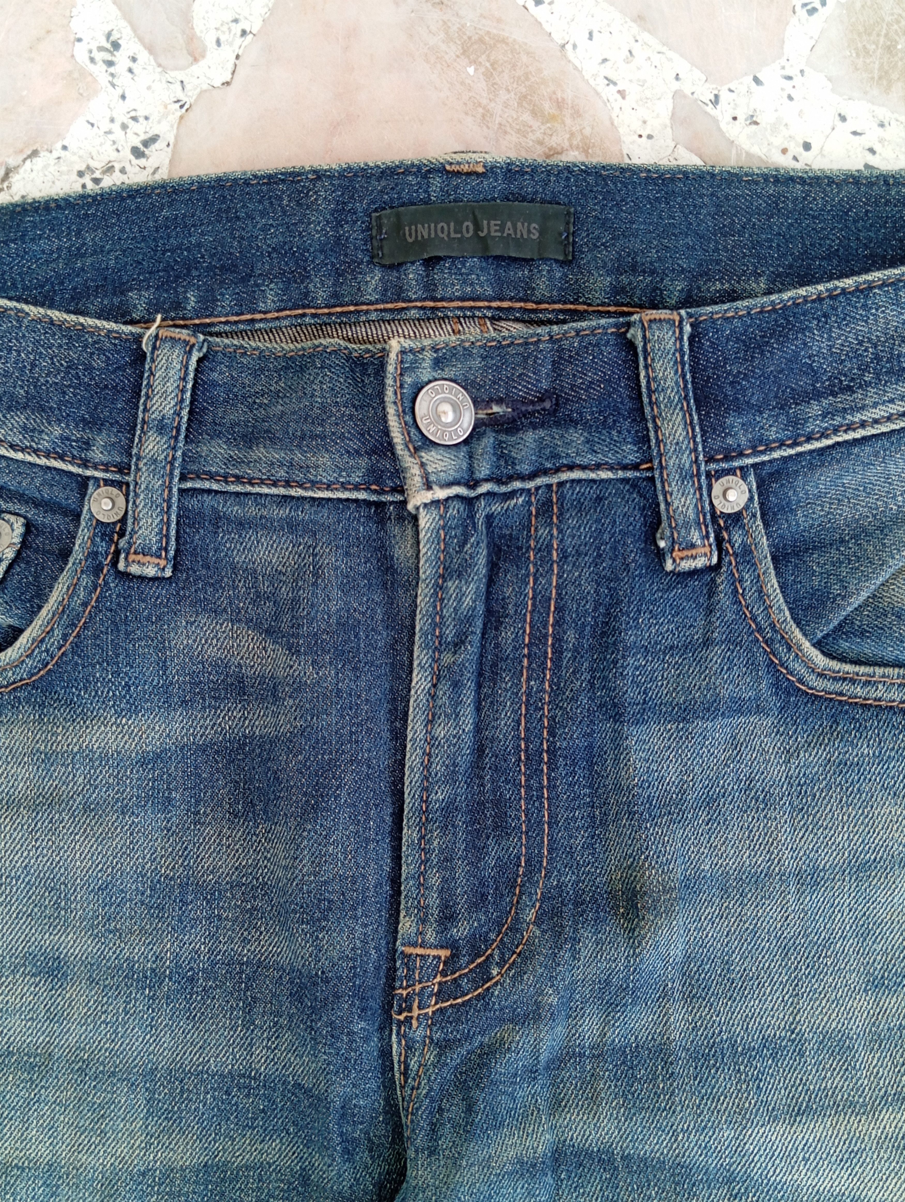 Japanese Brand × Uniqlo Uniqlo Denim Beautiful Colourway Size US 33 - 4 Thumbnail