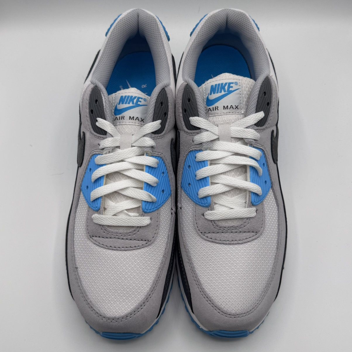 Nike Nike Air Max 90 Men's Size 11.5 Blue White Grey Size US 11.5 / EU 44-45 - 4 Thumbnail