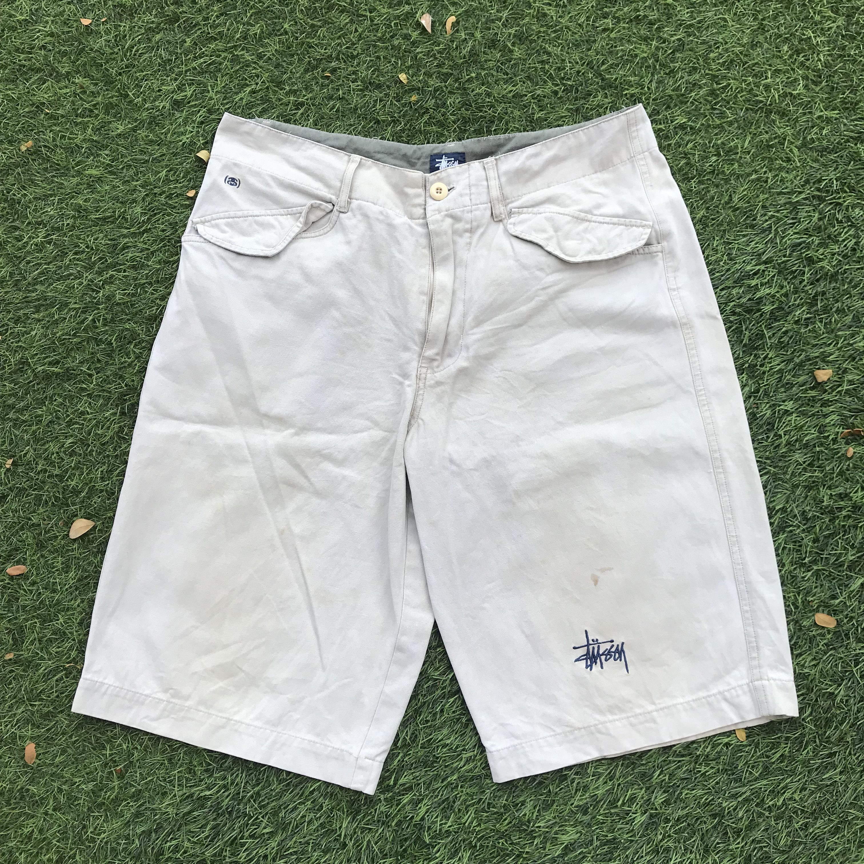Stussy Vintage 90s Stussy ankle Short Pants in khakis beige brown Size US 34 / EU 50 - 6 Thumbnail