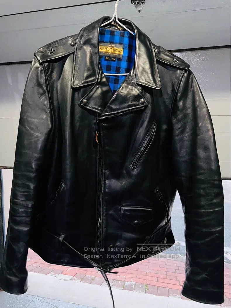 Schott Schott NYC Black Star cable-stayed leather jacket Size US XL / EU 56 / 4 - 1 Thumbnail