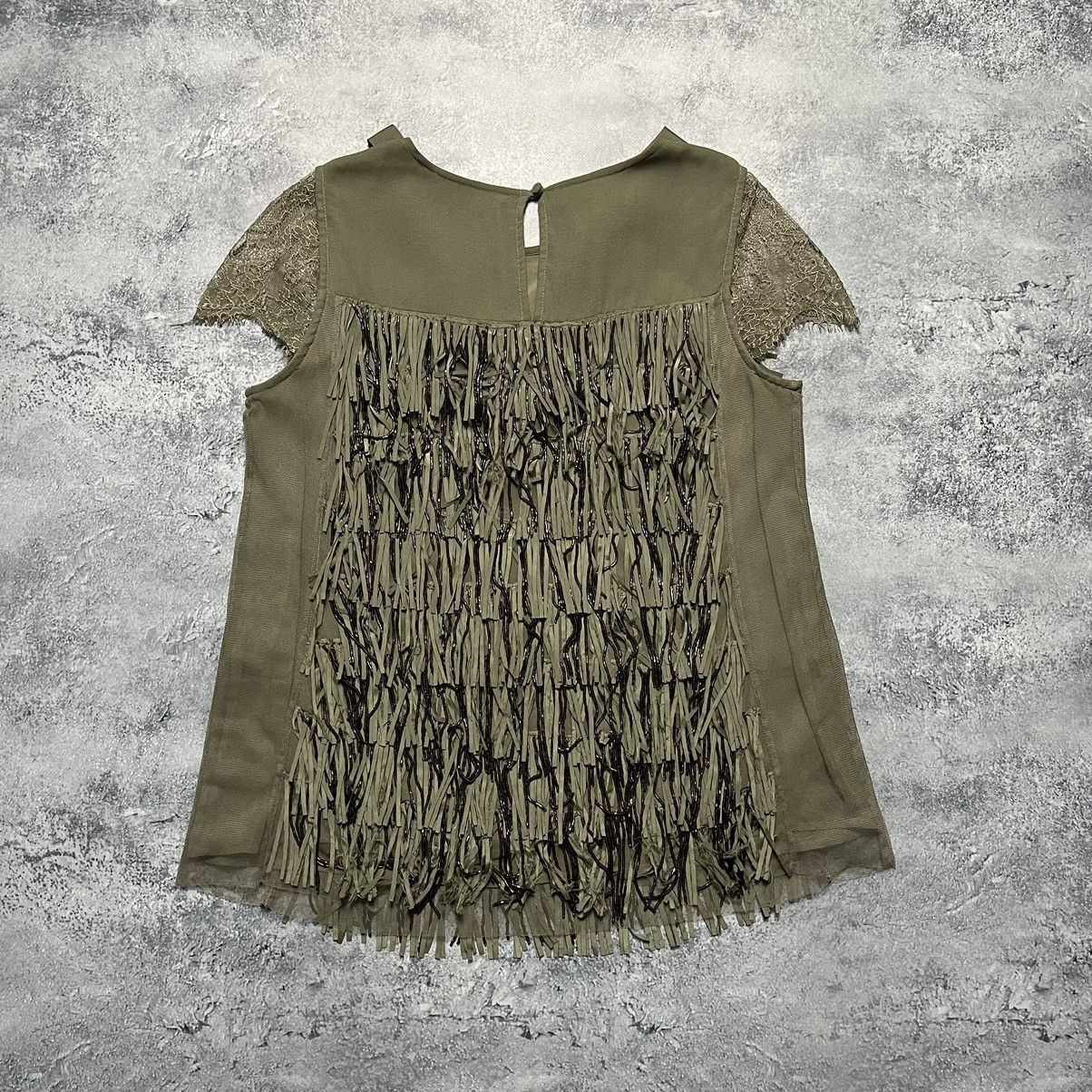 TWINSET Twin-Set Simona Barbieri Rhinestones Short Sleeve Tank Top Size S / US 4 / IT 40 - 9 Thumbnail