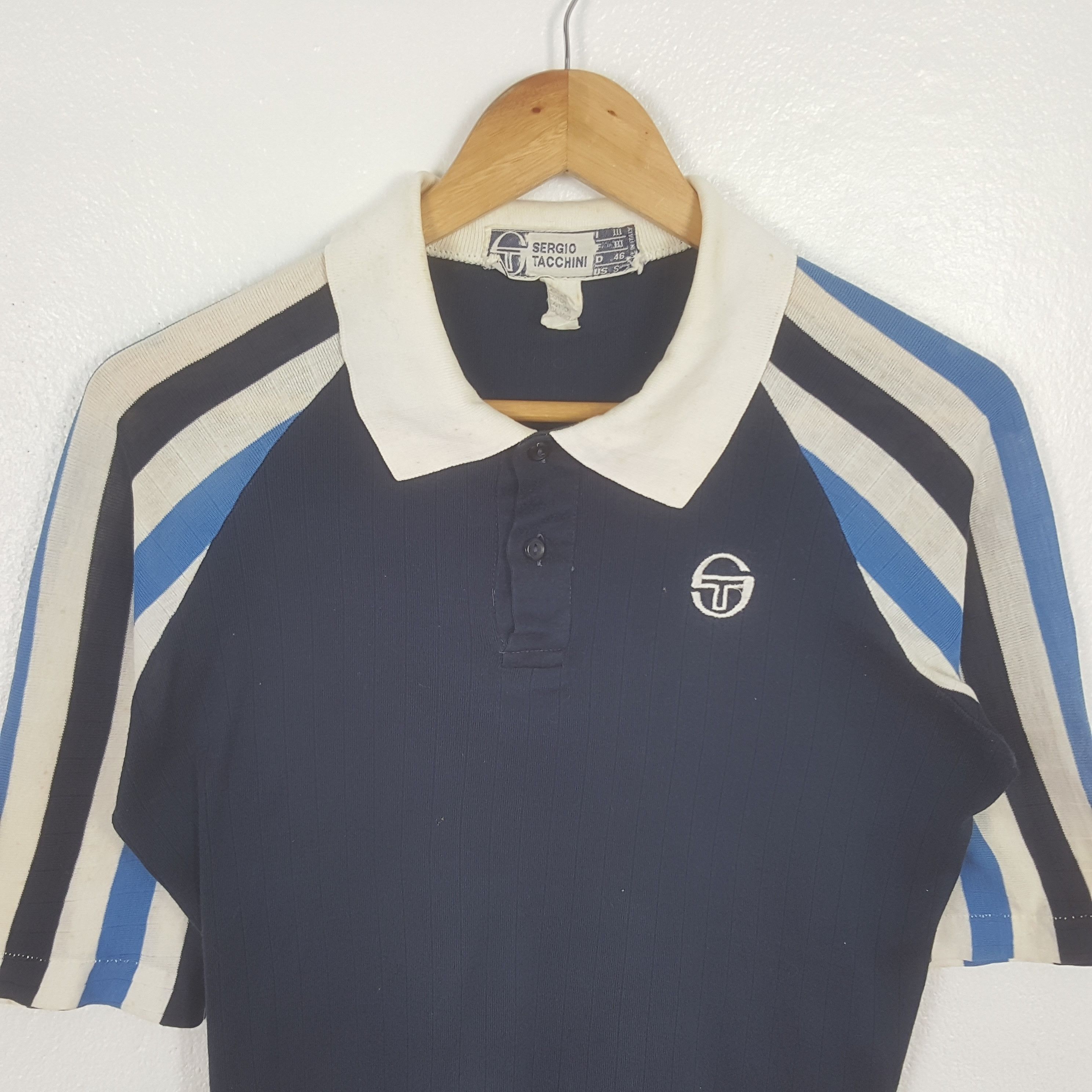 Sergio Tacchini Vintage Sergio Tacchini 90's Tennis Polo Shirt C319N63 Size US S / EU 44-46 / 1 - 2 Thumbnail