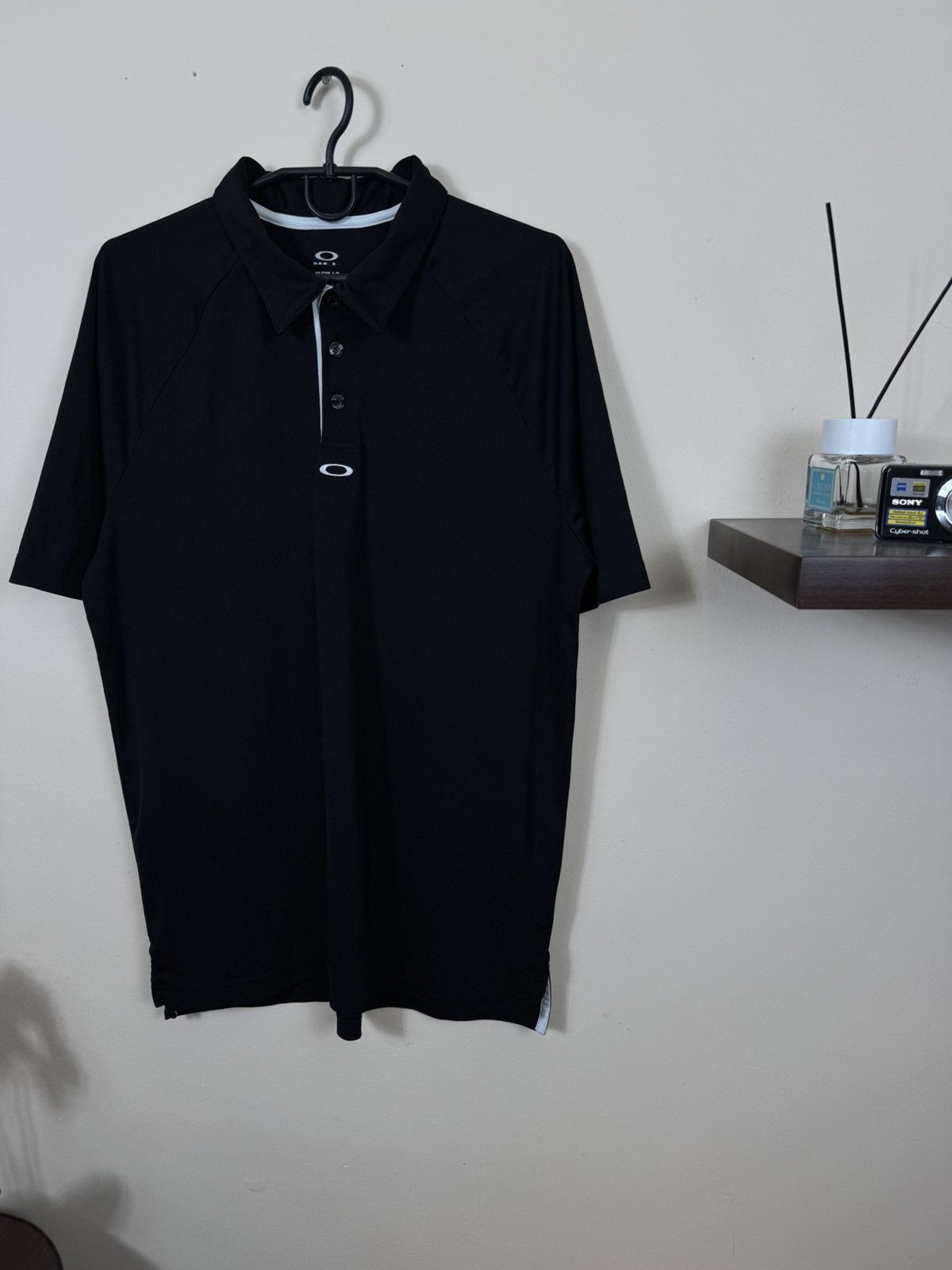 Oakley 🇺🇸 Vintage Oakley Polo T-Shirt Rare Retro Hype Y2K Size US L / EU 52-54 / 3 - 6 Thumbnail