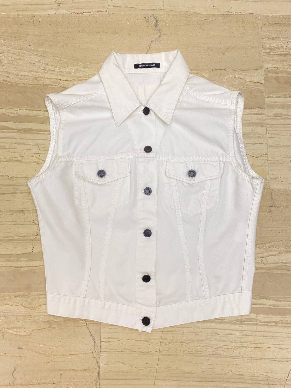 Gucci Gucci x Tom Ford Denim White Casual Jacket Vest Vintage Y2K Size L / US 10 / IT 46 - 3 Thumbnail