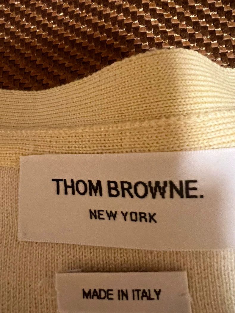 Thom Browne Thom Browne Yellow knit cardigan Size S / US 4 / IT 40 - 2 Thumbnail