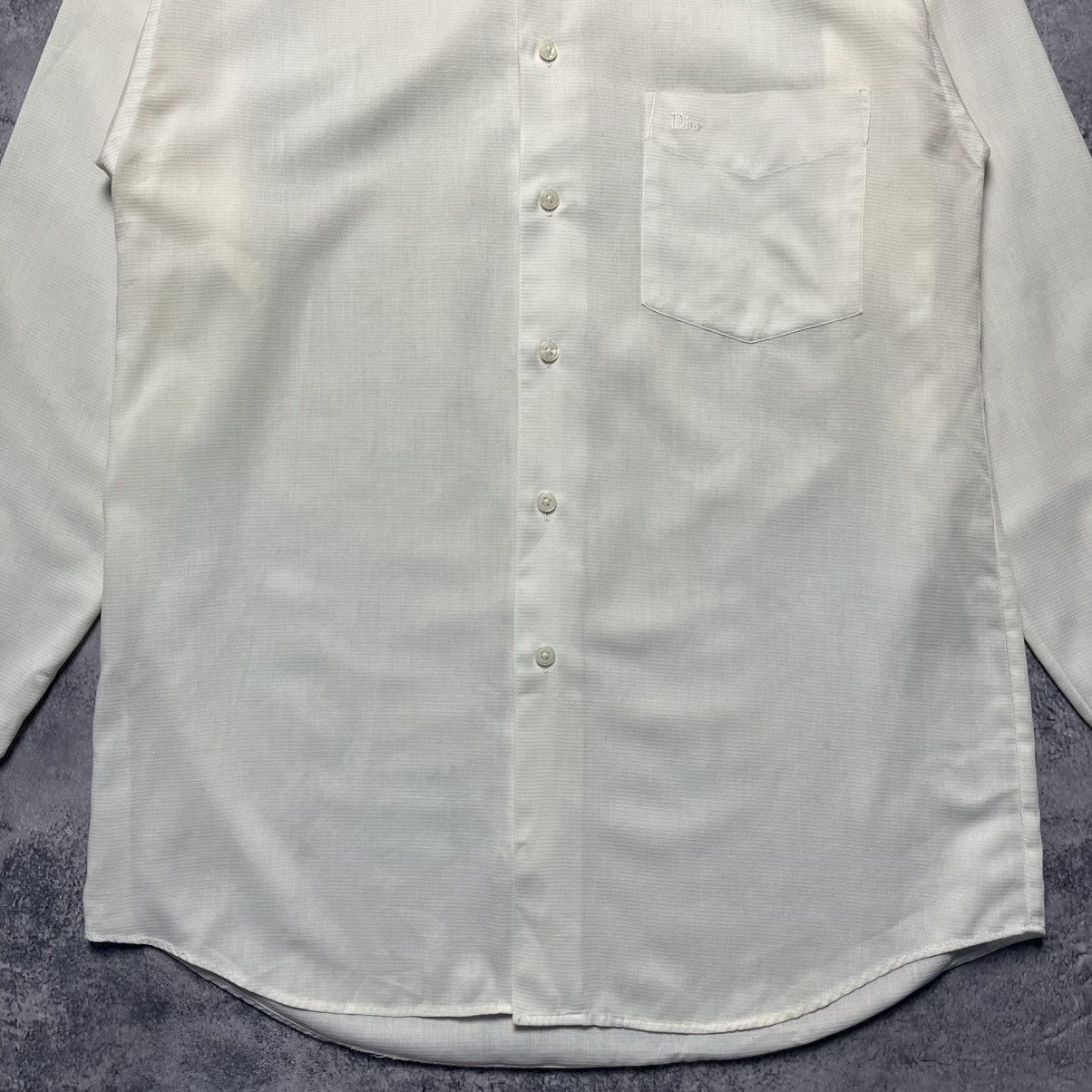 Christian Dior Monsieur Vintage Christian Dior Monsieur White Shirt Button Up Luxury Size US L / EU 52-54 / 3 - 3 Thumbnail