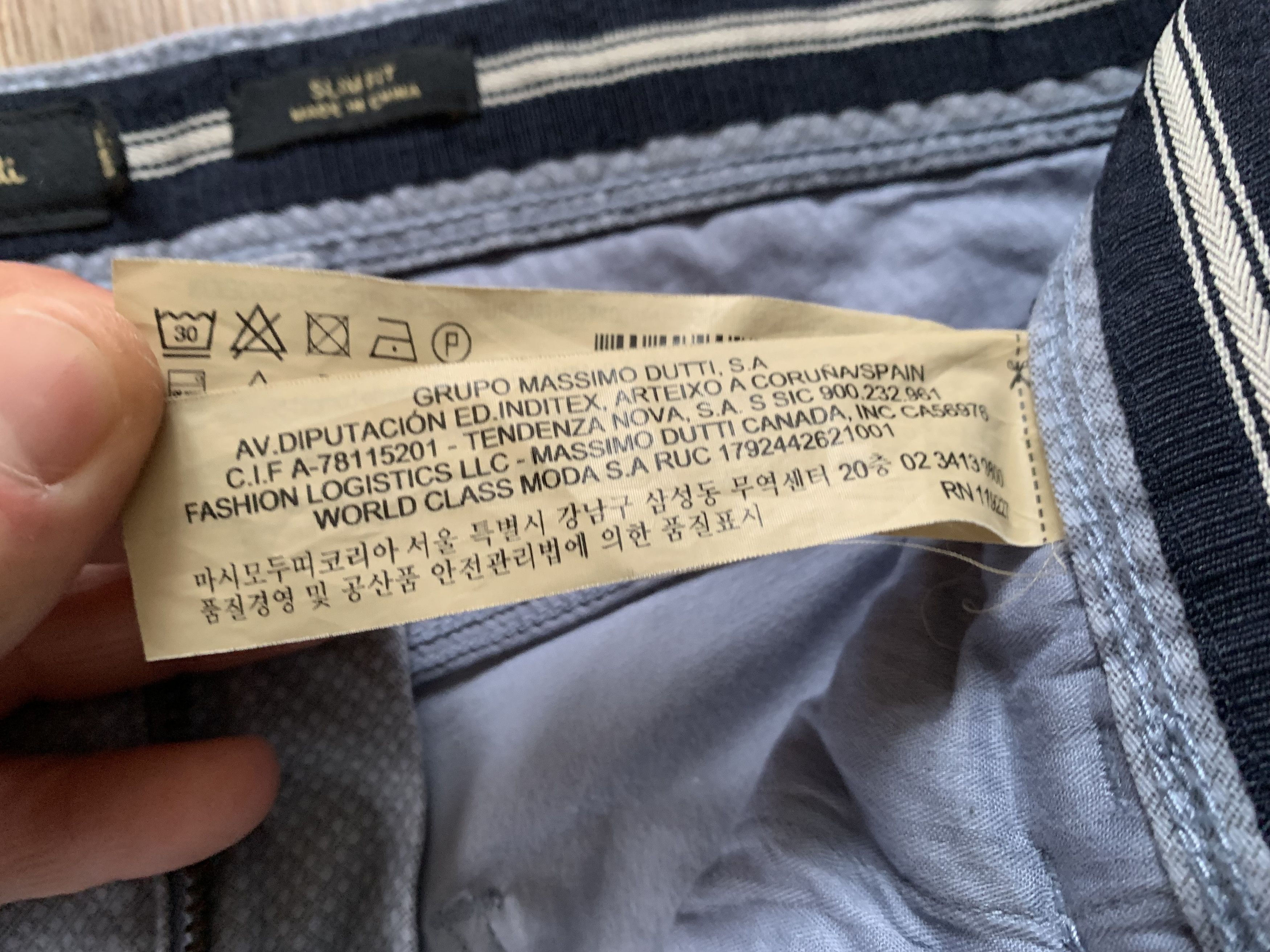 Designer × Massimo Dutti Massimo Dutti Slim Fit Casual Cotton Pants Size US 31 - 9 Thumbnail