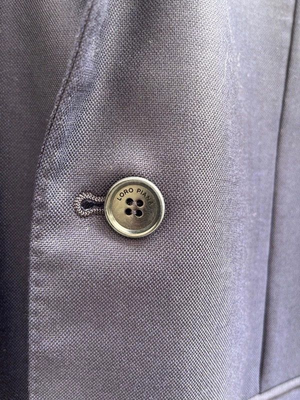 Loro Piana LORO PIANA Blue wool suit jacket Size 50L - 4 Thumbnail