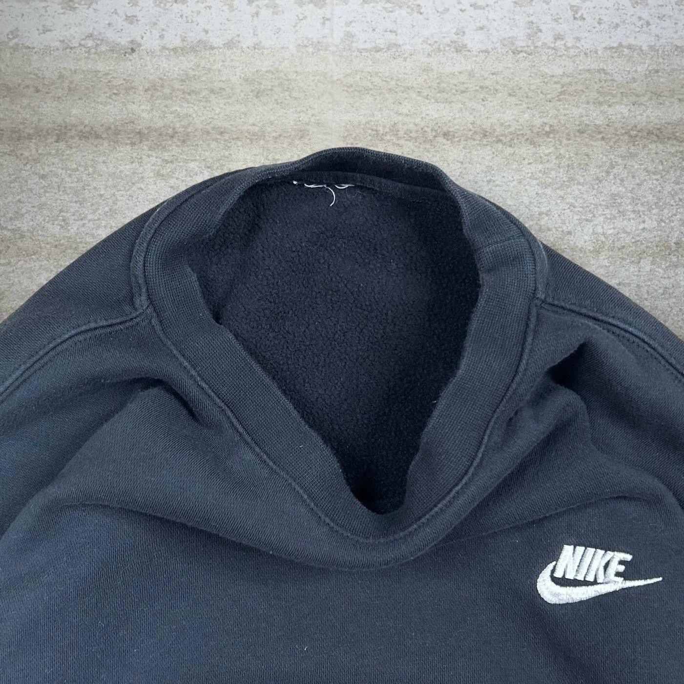 Nike × Nike ACG × Vintage Vintage Y2K Nike Sweatshirt Mens M Jet Black White Pullover Size US M / EU 48-50 / 2 - 3 Thumbnail