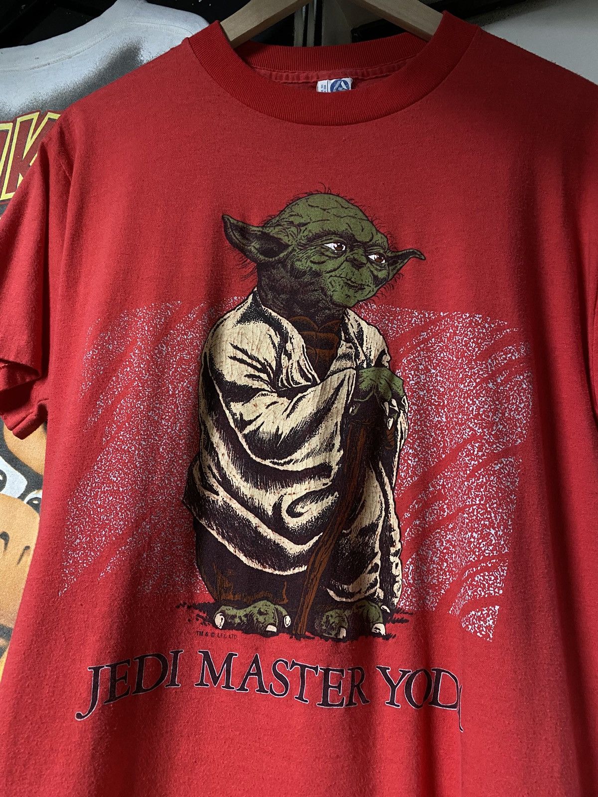 Vintage 1980's Star Wars Rare Yoda Tee Shirt Medium