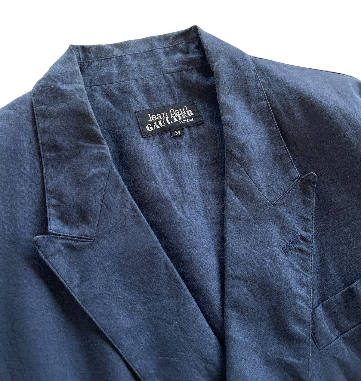 Jean Paul Gaultier Jean Paul Gaultier Double Breasted Hemp Coat Size US M / EU 48-50 / 2 - 2 Thumbnail